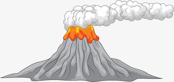 活火山卡通素材