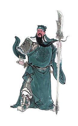 中国风关羽