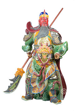 关羽关云长泥塑雕像