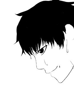 流汗的男生