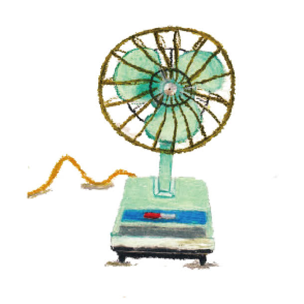 手绘电风扇