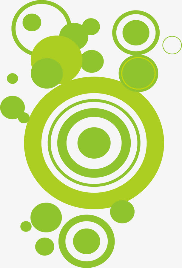 绿色圆圈底纹免抠素材免费下载