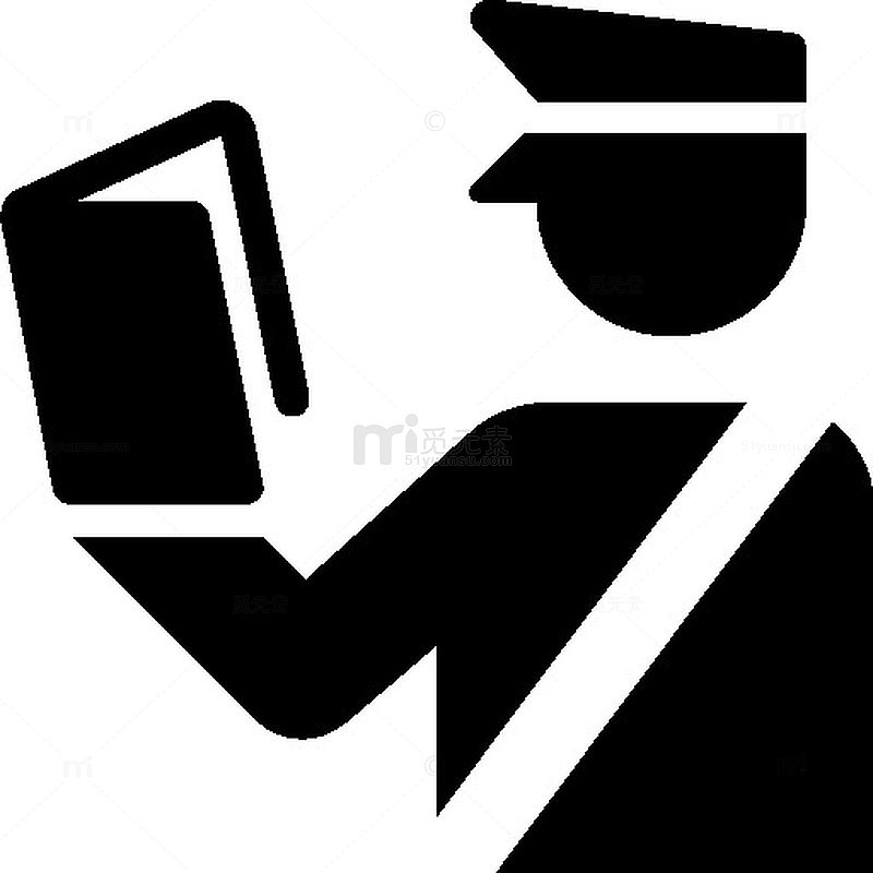 海关官员旅行图标