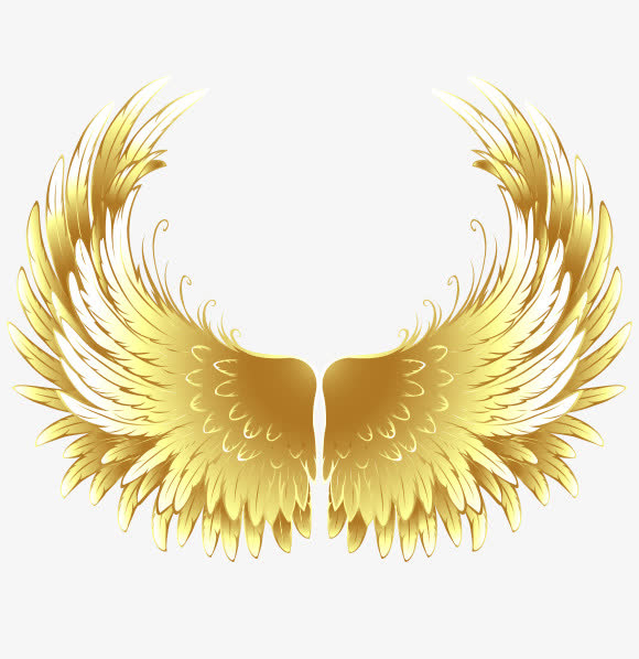 人物金色翅膀