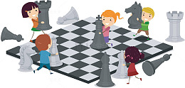 棋盘上搬运棋子的小人