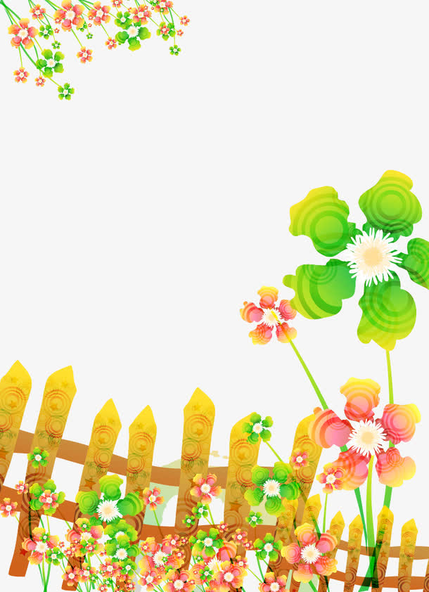 卡通篱笆素材