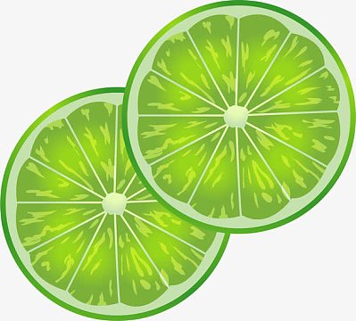 矢量手绘青柠