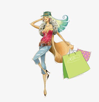 手绘插画都市素材-手绘插画都市图片元素-觅元素