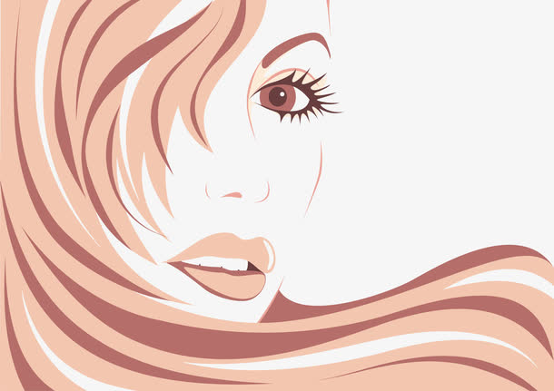 时尚女性插画素材免费下载_觅元素