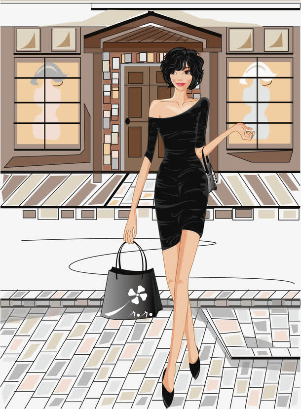 时尚女人素材免费下载_觅元素