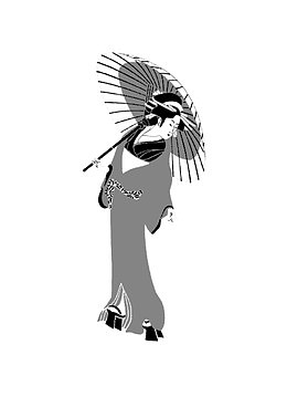 穿和服的日本女人