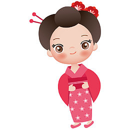 穿和服的女孩