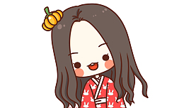 穿和服的小女孩