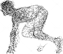 矢量人物起跑素材