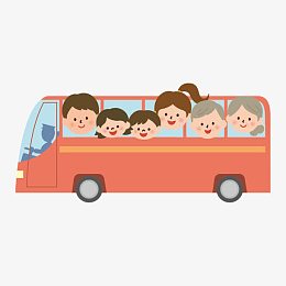 人物素材  卡通汽车小人