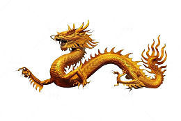 中国风复古五爪金龙