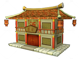 手绘古代客栈
