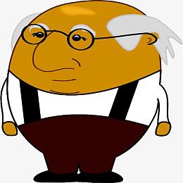 png卡通老人pngpng唱歌的秃顶老头卡通图pngpng老人pngpng白发画师png