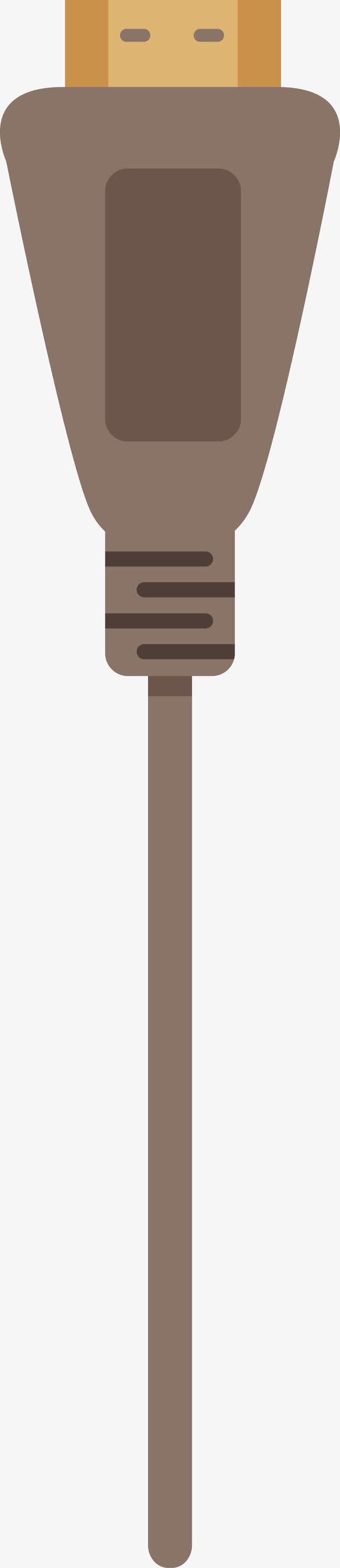 棕色三角形usb接头素材免费下载_觅元素