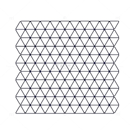 矢量黑色正三角形立体透视网格
