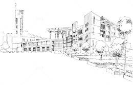 室外建筑透视图
