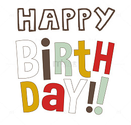 英语字母祝你生日快乐