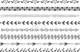 多种手绘卡通分界线