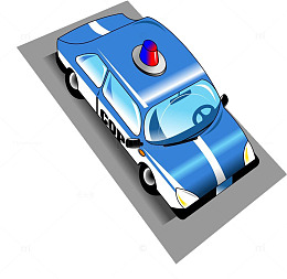道路上的警车
