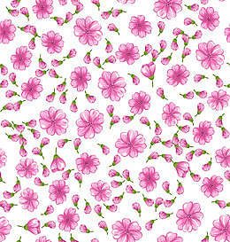 粉色可爱野花花纹