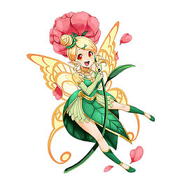 卡通小花仙精灵