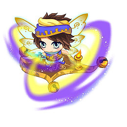 卡通魔法精灵