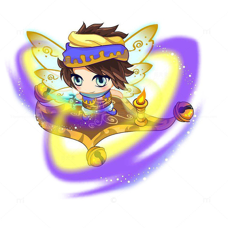 卡通魔法精灵