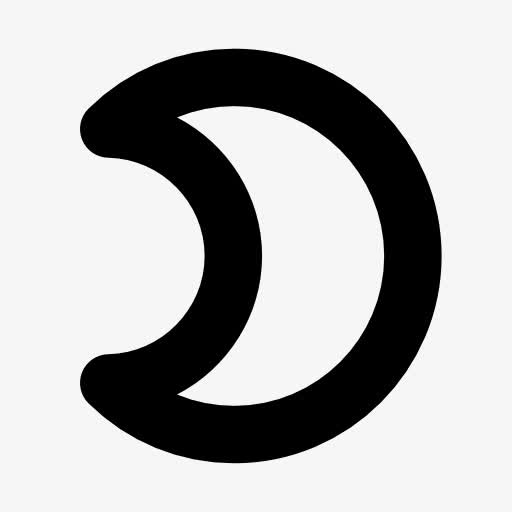 星星月亮标志图标