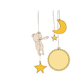 温馨可爱的漂浮素材