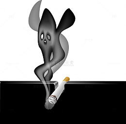 点燃的香烟矢量