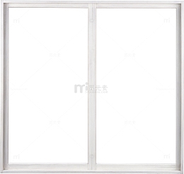 白色家居落地窗免抠