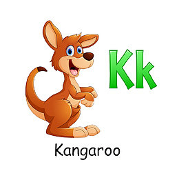 识英语卡片之字母K