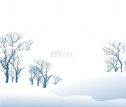 冬季下雪中的大叔