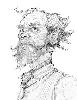 简约素描头像大叔