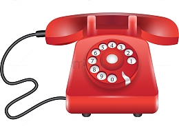 红色电话机