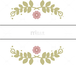 绿色叶子花纹装饰