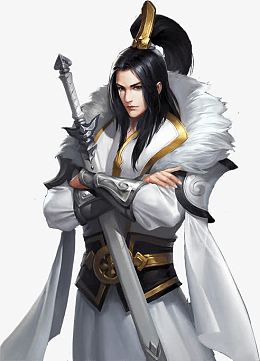 手绘古代冷酷美男