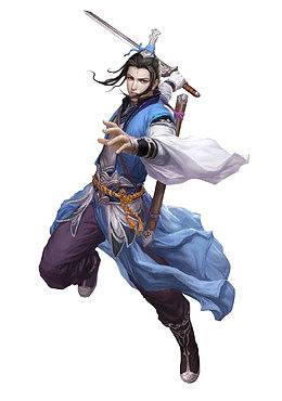 手绘英勇威武美男子古代