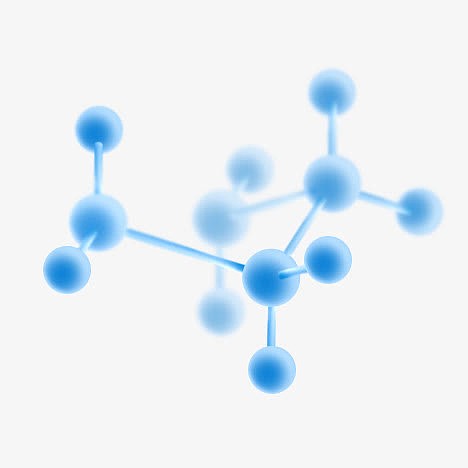 蓝色化学结构组合