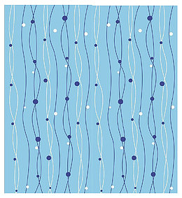 深蓝和浅蓝网格点交织背景装饰