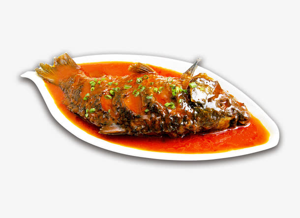 一盘红烧鱼