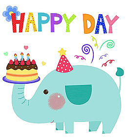 小象生日蛋糕