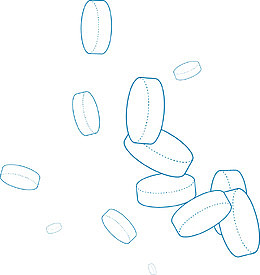 圆形药片矢量免抠装饰