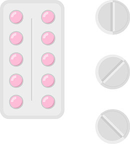 药片矢量图