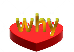 金色立体why艺术字